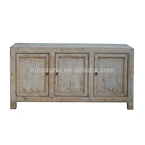 Antique chinese hand painted furniture shabby chic Gansu cabinet