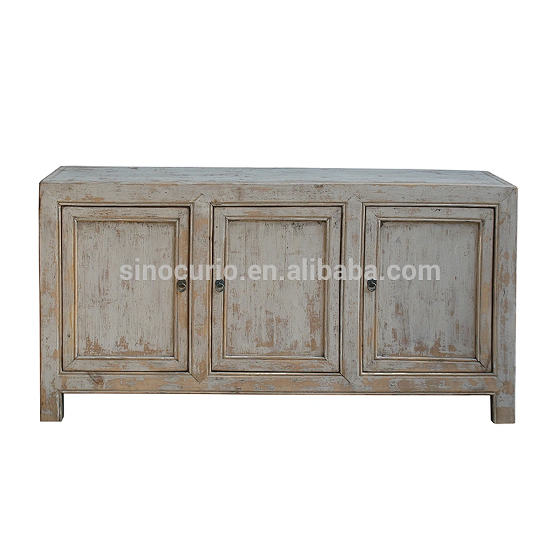 Antique chinese hand painted furniture shabby chic Gansu cabinet