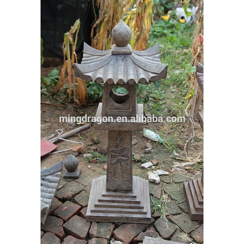 Hand Carved Garden Lantern, Decorative Stone Lanterns