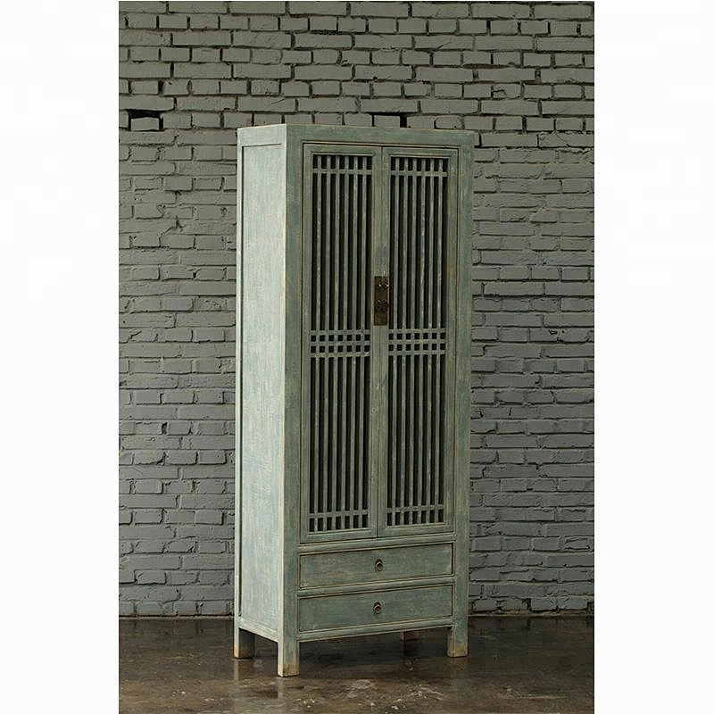 Wooden reclaimed antique vintage Chinese cheap display furniture cabinet