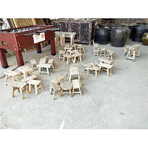 Antique Chinese vintage traditional wood cheap Shandong small stool