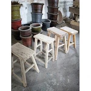 Antique Chinese vintage traditional wood cheap Shandong small stool