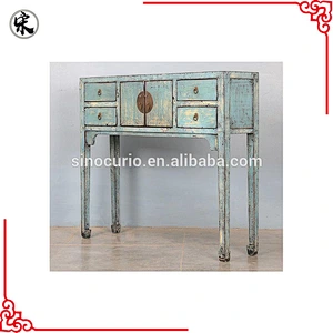 antique reproduction console table-lacquer Chinese solid wood furniture