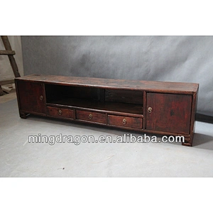 Chinese antique furniture pine Jilin Two Door Three Drawer Kang Cabinet
