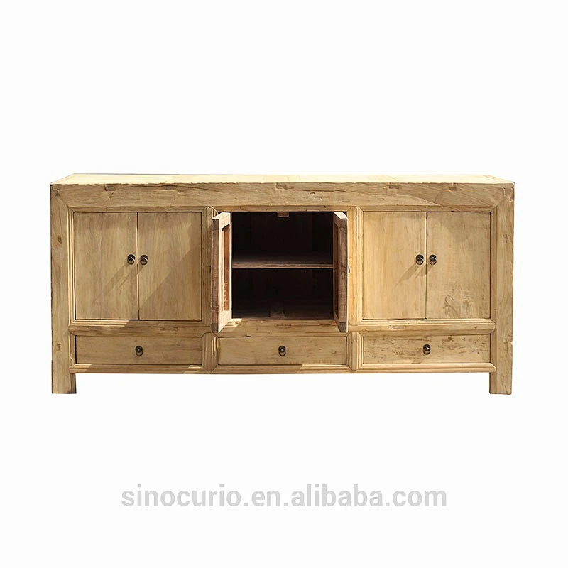chinese clean old elm recycle sideboard cupboard