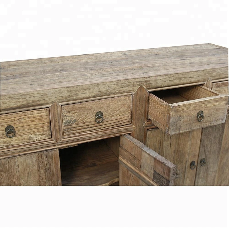 Wholesale Chinese antique rustic reclaimed elm sideboard furniture in Beijing