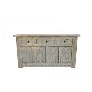 Oriental chinese vintage Qinghai carving furniture.