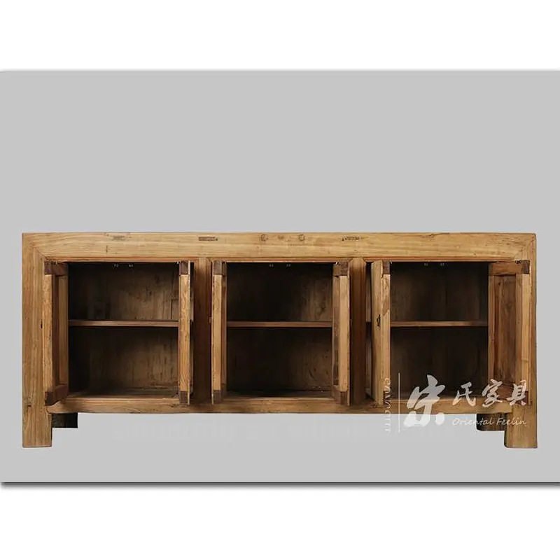 chinese clean old elm recycle sideboard cupboard