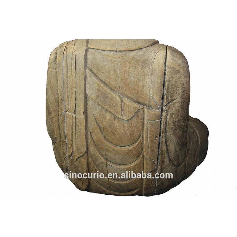Chinese Antique Old Wooden Buddha Statue