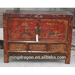 Chinese classical antique hand painting cabinet