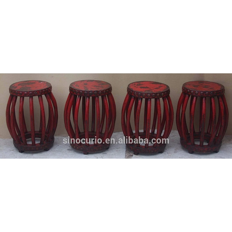 Chinese antique stool bar stool reclaimed wood chinese stool