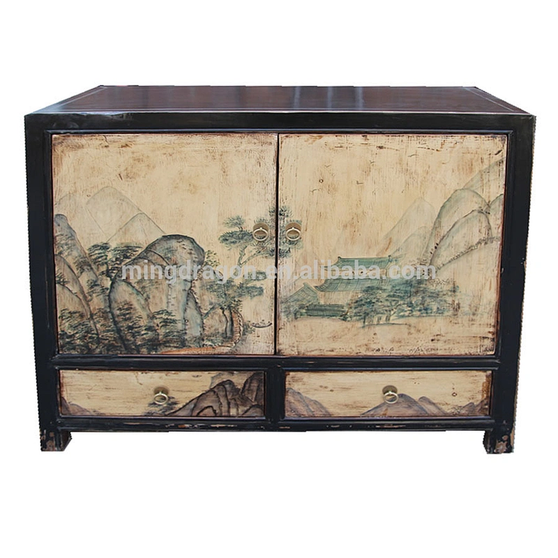 antique hand painting furniture ,bedside cabinet, TV stand