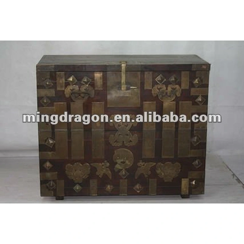 Chinese antique Mongolia suitcase