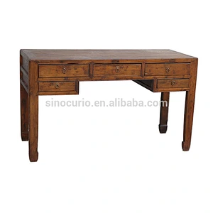 alibaba antique china style solid wood office desk