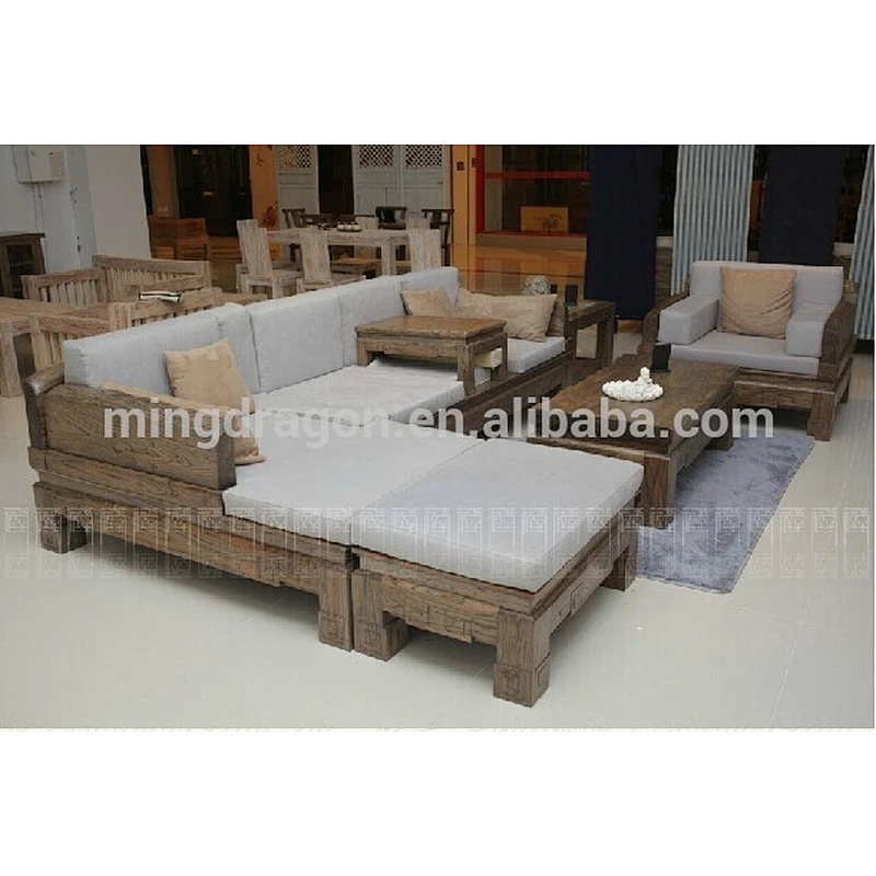 Chinese antique furniture wholesale elm sofa table Furniture suit