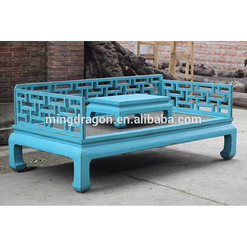 13081007 Chinese antique solid wood daybeds