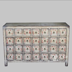 Living room furniture antique Chinese medicine cabinet