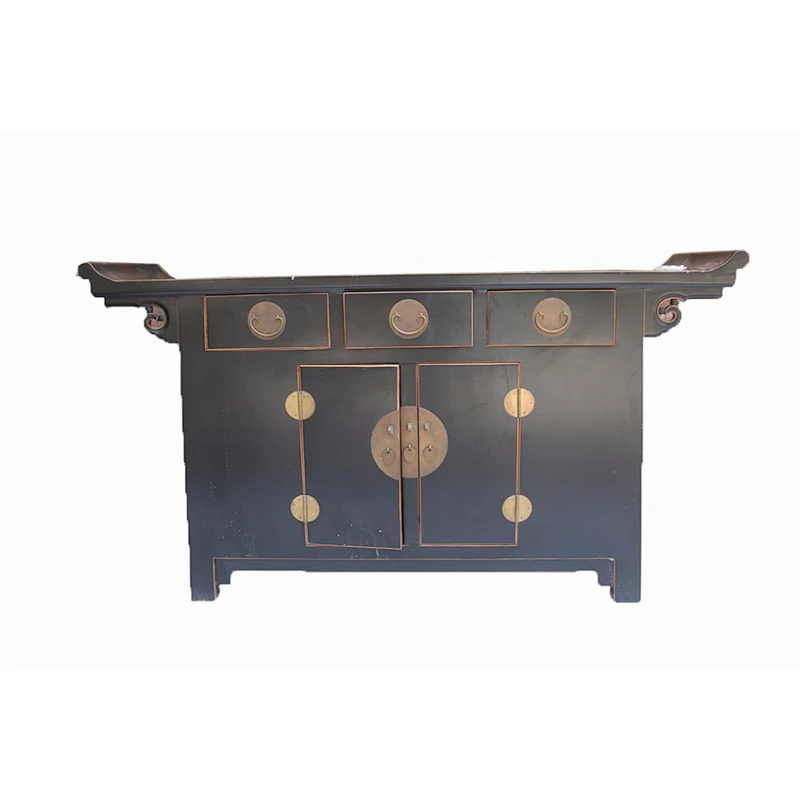 Chinese vintige black buffet cabinet furniture for sale