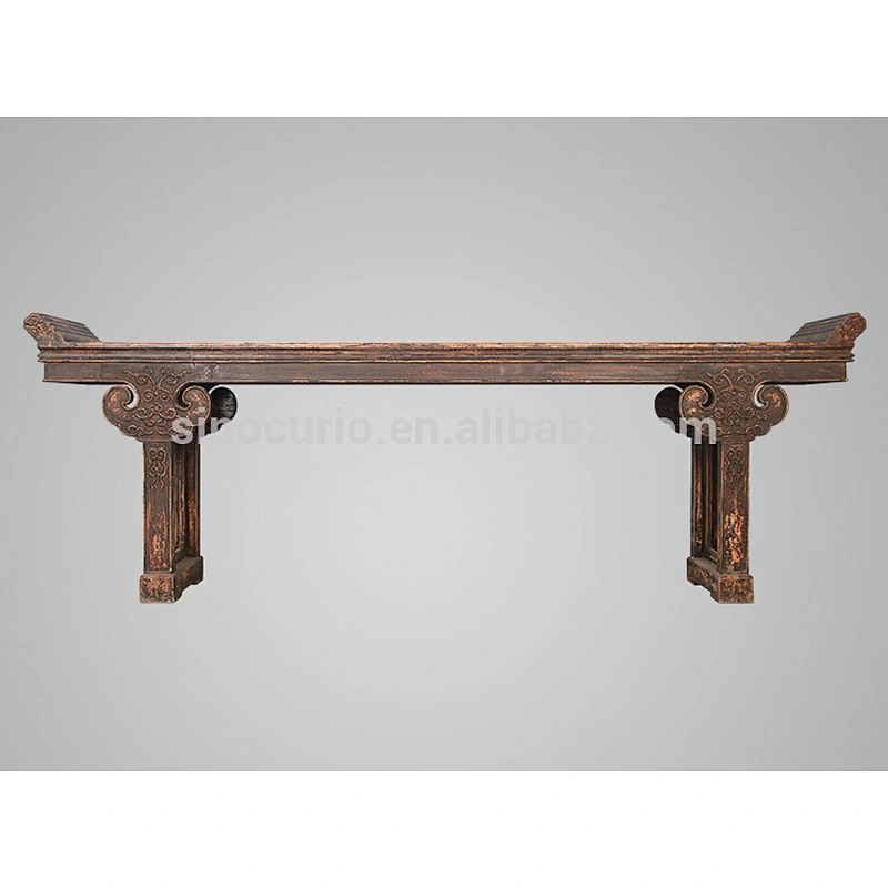 Chinese Antique Carved Ming style Wood Altar Table