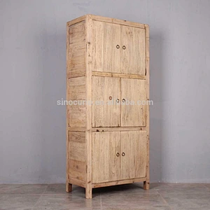 Chinese antique reproduction recycle wood furniture wholesale antique natural cabinet