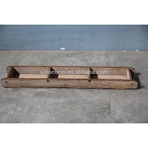 Chinese antique wood craft vintage rustic woode brick moulding
