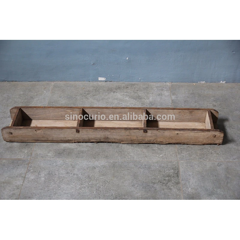 Chinese antique wood craft vintage rustic woode brick moulding