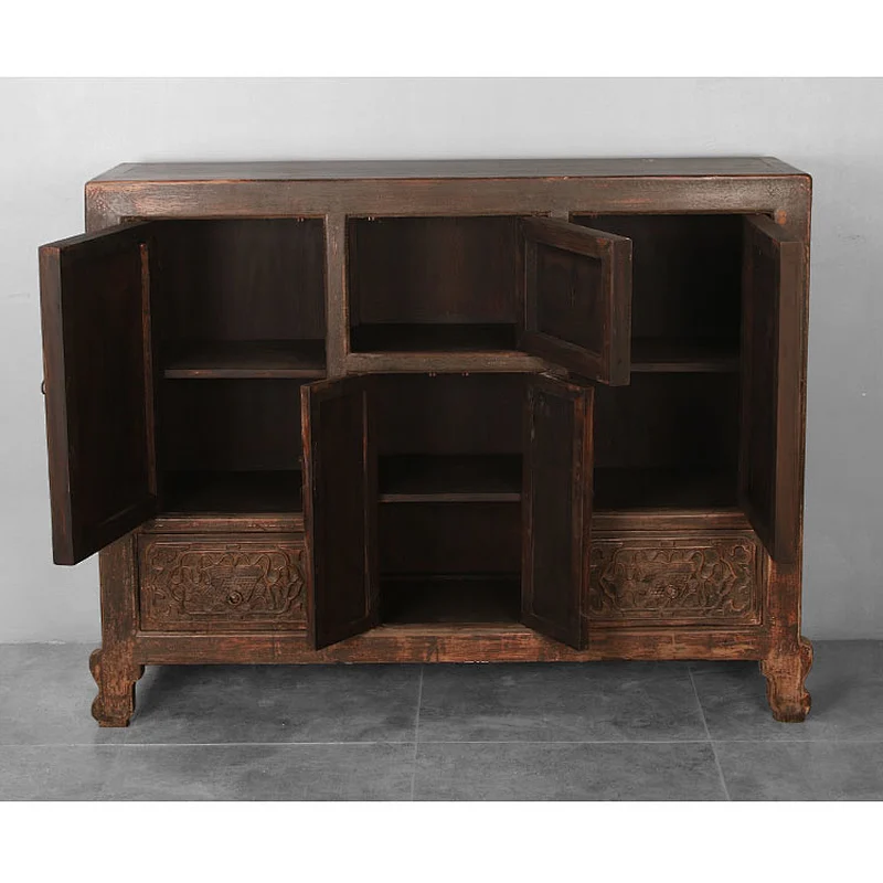 chinese antique distressed tv cabinet living room furniture