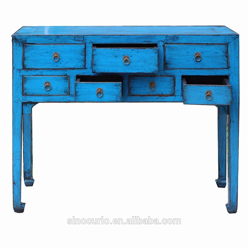 chinese antique solid wood restaurant dining table console tables