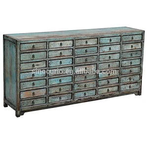 Antique drawers file cabinet shinny buffet chinese antique furniture