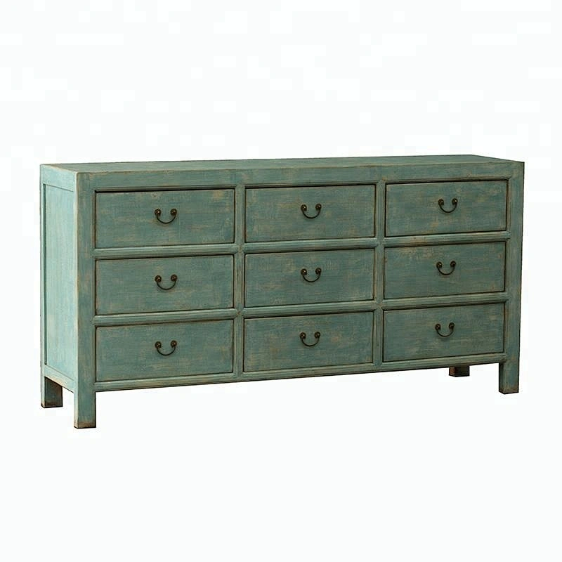 Chinese furniture antique cabinet vintage distressed chest drawer