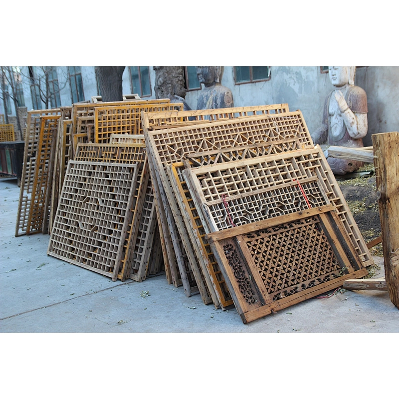 Customized chinese antique carved decorative screen