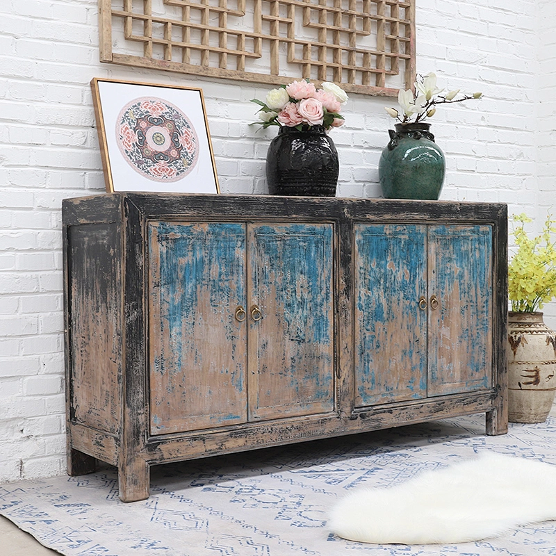 Chinese Antique Shabby Chic Wooden Sideboard Furniture