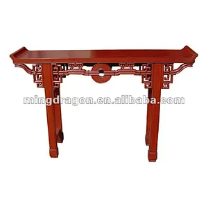 Recycle wood furniture red altar table