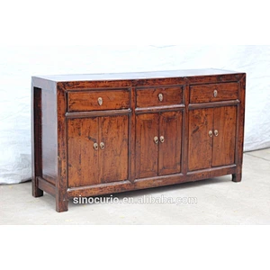 chinese antique vintage walnut wood cabinet furniture