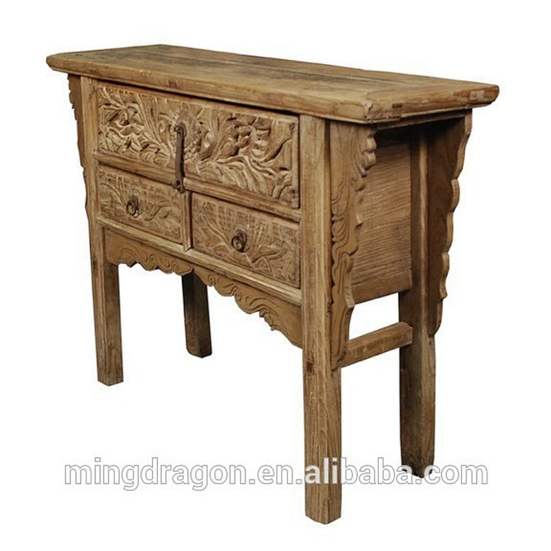 Chinese Hand Carved Antique Solid Wood Table