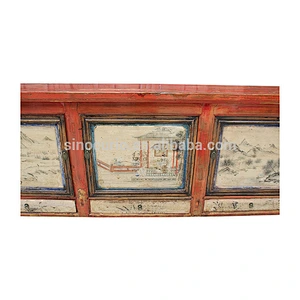 Chinese antique furniture shanxi painted long buffet sideboard