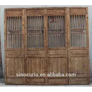 Chinese Antique Wood Carving Folding Screen wooden screen room divider Antique Decorative Screen