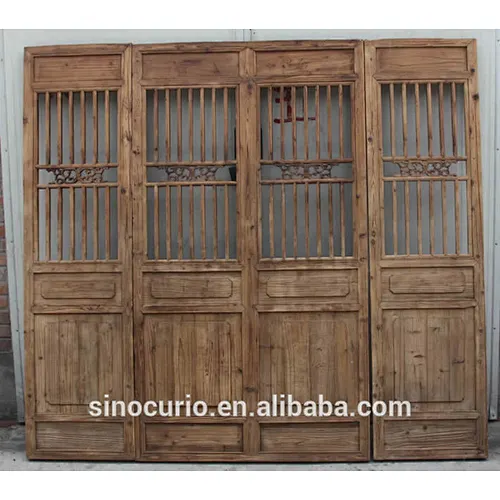 Chinese Antique Wood Carving Folding Screen wooden screen room divider Antique Decorative Screen