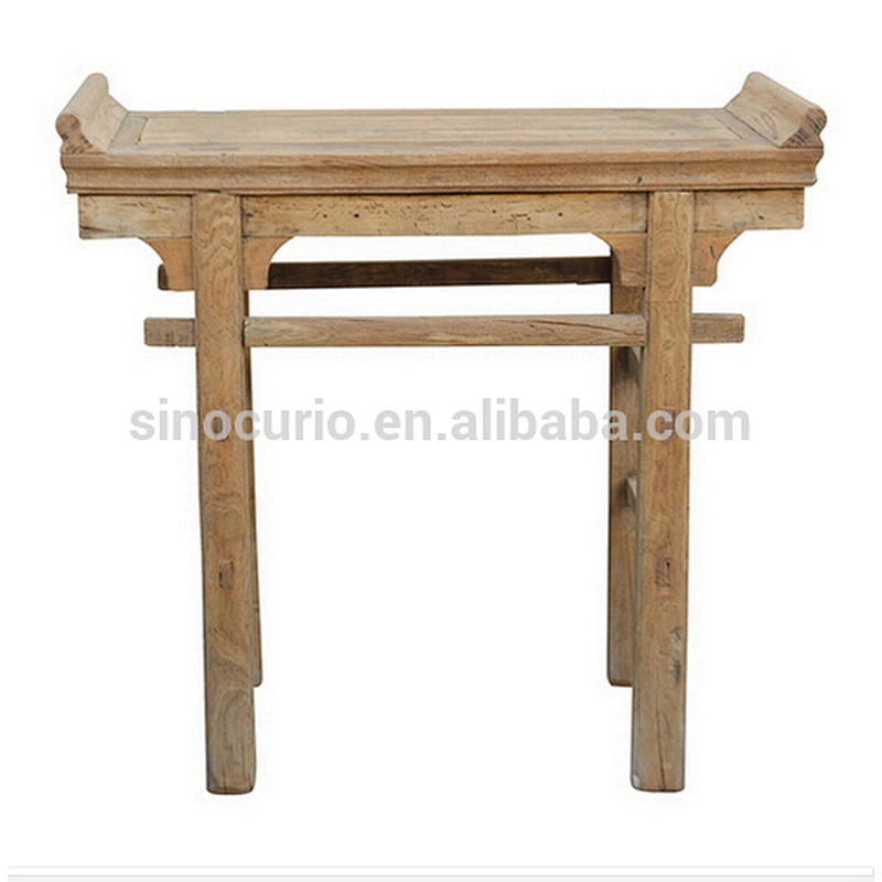 2018 Chinese antique reclaimed wood rustic table natural console table