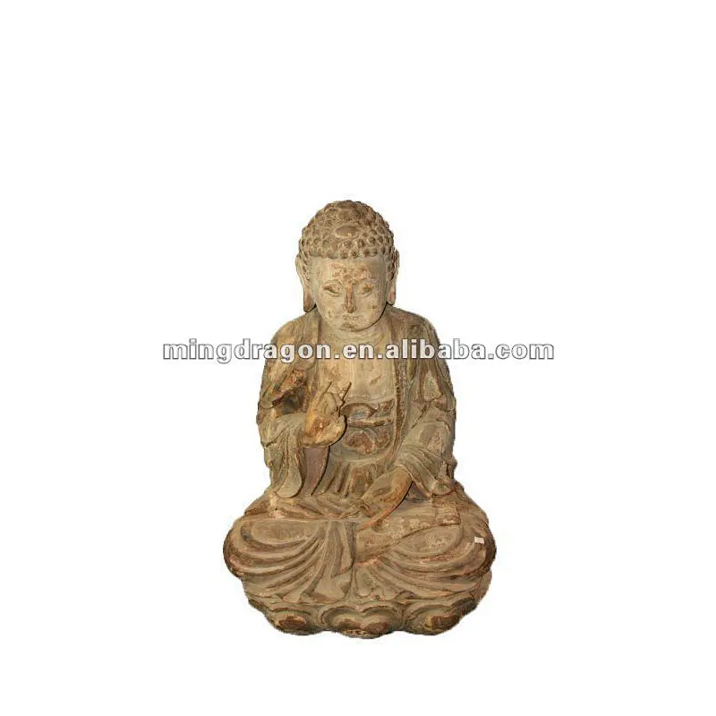 Reproduction vintage chinese classical antique solid wood home decor--buddha