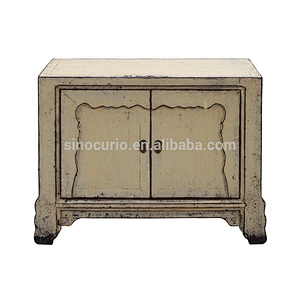 asian antique hot sale two door solid wood living room cabinet