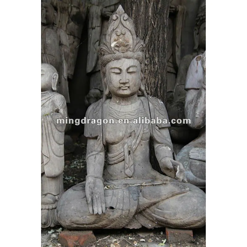 Chinese antique wooden buddha