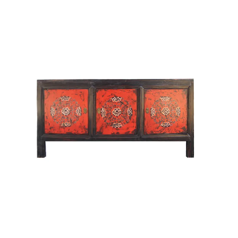 hand painted living room tv cabinet chinese antique furniture