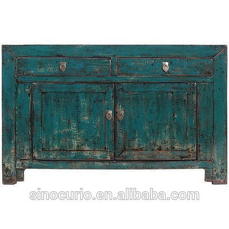 Chinese Antique Recycle Wood Painted Furniture Cabinet