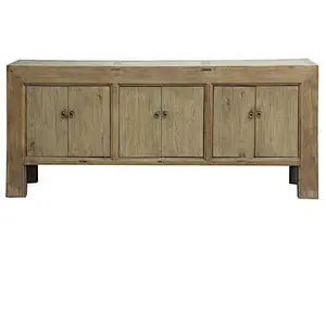 Antique recycled inlaid wood Furniture collected natural sideboard