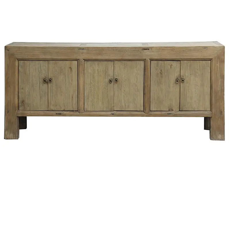 Antique recycled inlaid wood Furniture collected natural sideboard