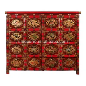 Chinese hand painted furniture antique furniture new tibetan furniture cabinet living room