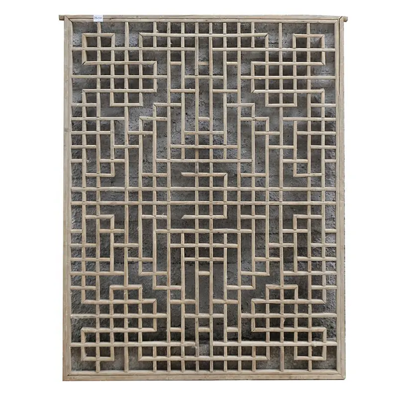 Chinese Antique Wooden Carved Screen Decoration Wall Screen Partition