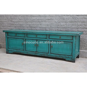 Antique wholesale furniture china classied painted tv stand & cabinet