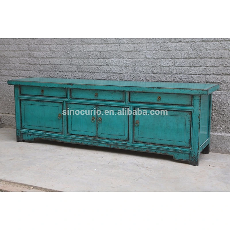 Antique wholesale furniture china classied painted tv stand & cabinet